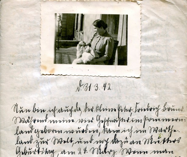 First Page of Mother's Diary