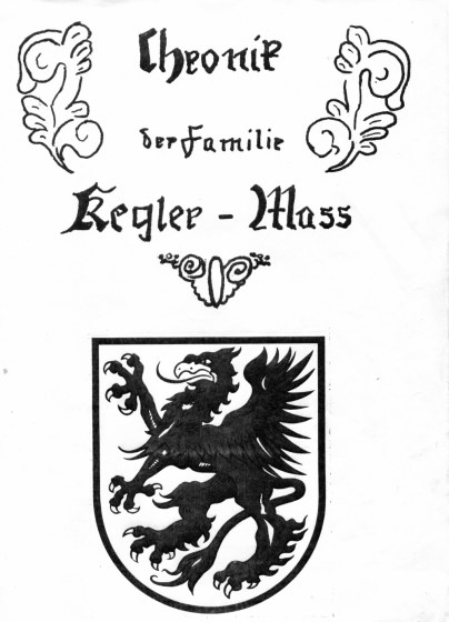 Title Page of Kegler-Mass Family Chronicle