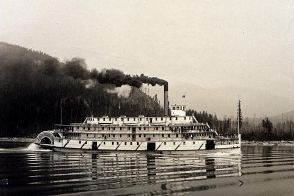 SS Bonnington at Full Steam on the Arrow Lakes