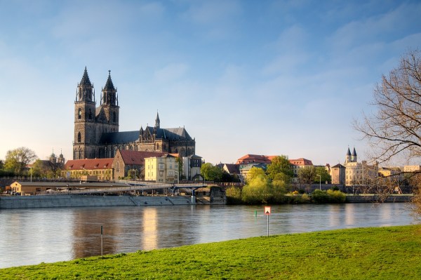 Magdeburg on the Elbe River