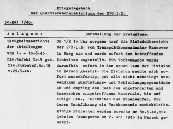 15 Dokument zur Verlegung