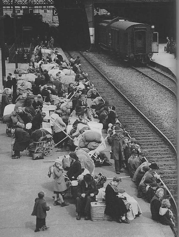 Refugees Waiting for the Last Train at Breslau