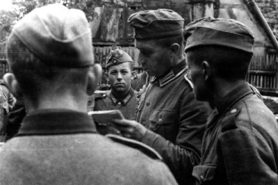Bruno Kegler Giving Instructions to his Troop