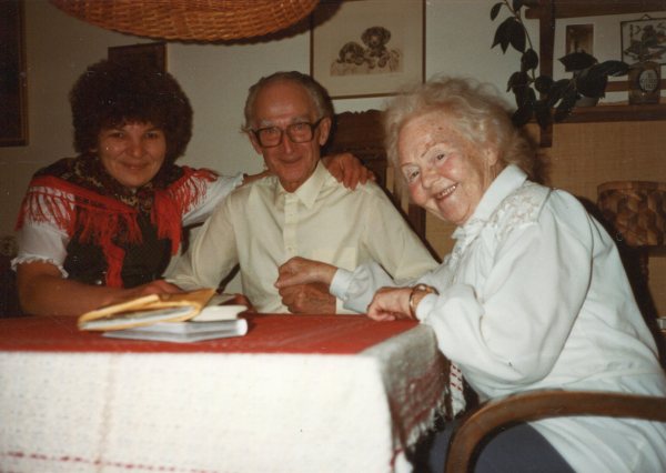 My brother Adolf and his wife Mary visiting the Keglers in Germany