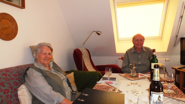 Hartmut and Gisela in their Cozy Livingroom