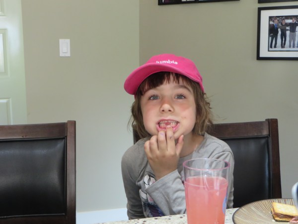 Azure Showing off her Gap in the Front Teeth