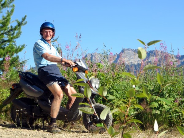 Peter on Top of the Power Line Road