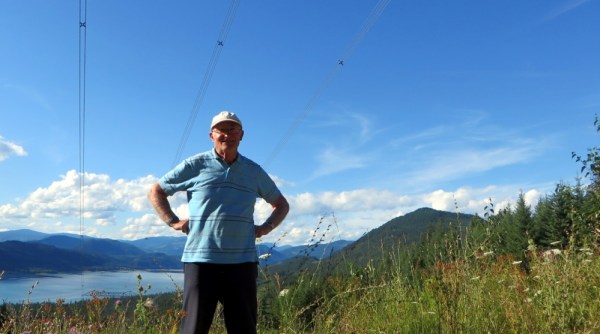 Peter Making a Self-portrait with View onto the Arrow Lake