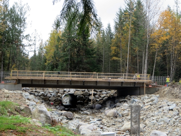 Bridge Replacing the Culvert almost Complete