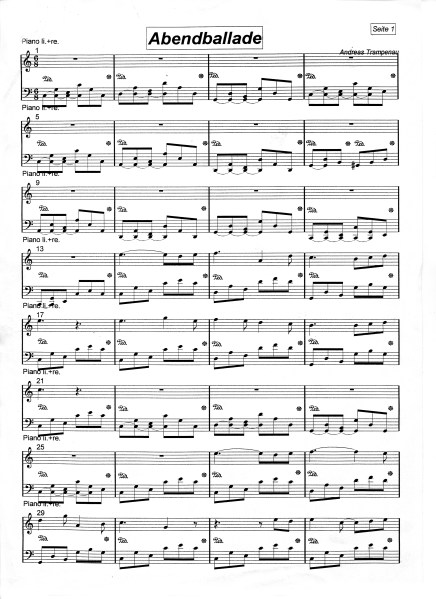 Abendballade Blatt 1