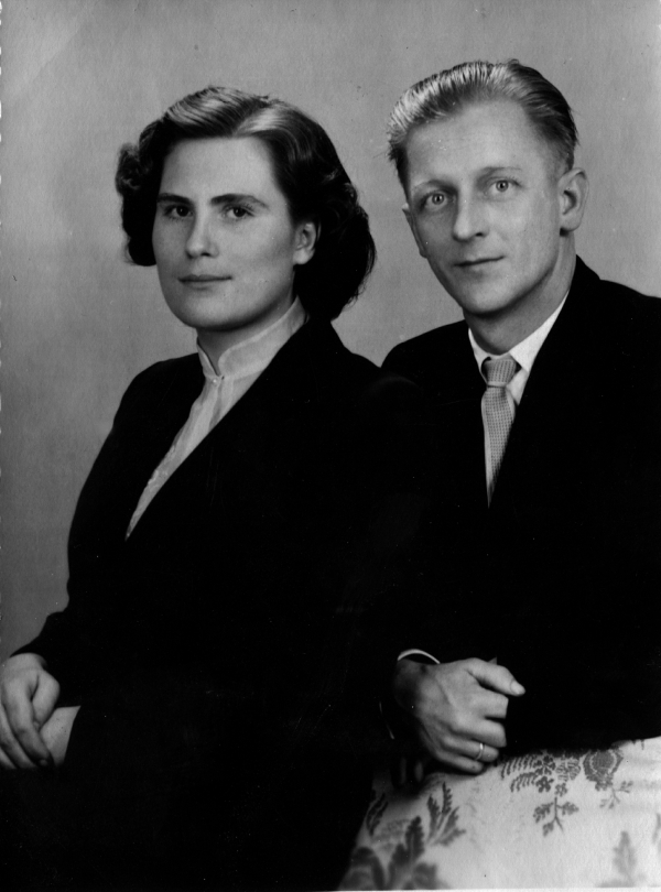 Elisabeth und Eberhard Trampenau am Tag ihrer Hochzeit