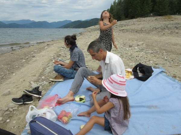 Richard and his Children Spending Happy Hours at the Beach