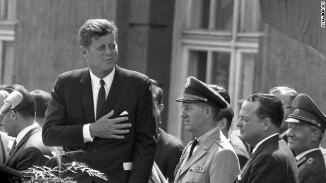 President Kennedy, "Ich bin ein Berliner" - Photo Credit: cnn.com