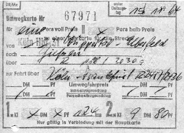 Return Ticket of November 15, 1964