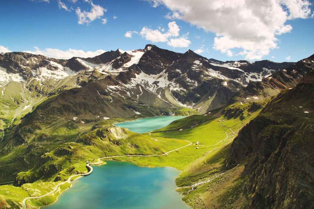 aerial alpine ceresole reale desktop backgrounds